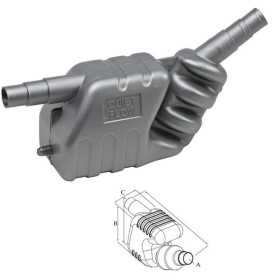 Exhaust muffler D.40.5-45.5-50.5mm - 7lt N80552223430 Exhaust muffler D.40.5-45.5-50.5mm - 7lt N80552223430