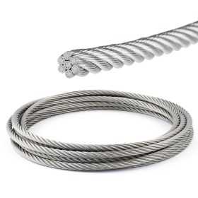 Stainless steel 133-strand wire rope Ø6mm Sold by the metre N61344010514 Stainless steel 133-strand wire rope Ø6mm Sold by the metre N61344010514