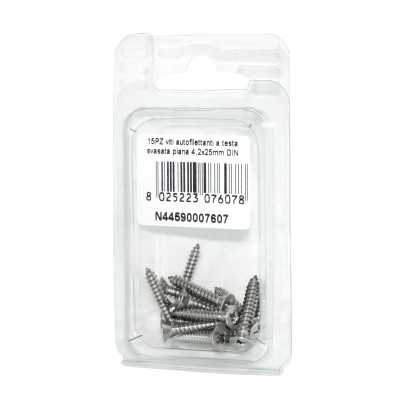 A2 DIN7982 Stainless steel flat self-tapping countersunk screws 4.2x25mm 15pcs N44590007607