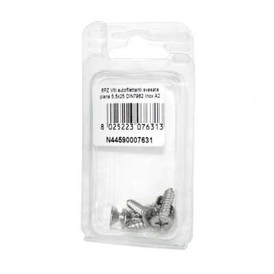 A2 DIN7982 Stainless steel flat self-tapping countersunk screws 5.5x25mm 6pcs N44590007631