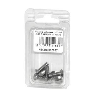 DIN 964 UNI 6110 A2 stainless steel screws flare ball-head 6x20mm 8Pcs N44590007967
