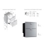 Vitrifrigo DW210 OCX2 BTX IM Stainless steel Drawer Icemaker Freezer + Freezer 182lt 230V VT16006315