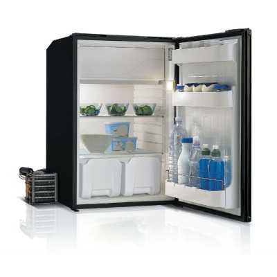 Vitrifrigo C95LA Black Refrigerator-Freezer 95lt 12/24V External unit with plate VT16004664LA