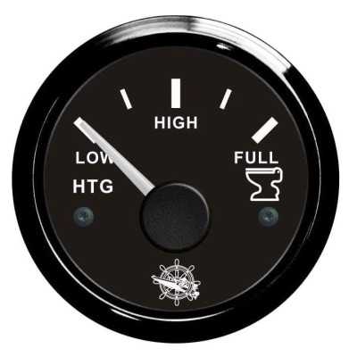 Osculati Indicatore Acque Nere 10-180Ohm 12/24V Quadrante nero Lunetta nera OS2732005-18%