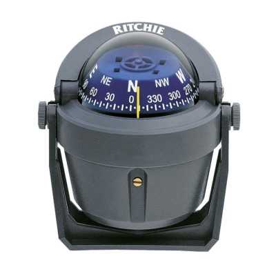 Ritchie Explorer B-51G 2-3/4 compass with bracket Grey Blue Dial UF67318L