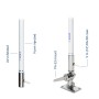 Scout KS-72 CB Fiberglass Antenna 240cm with RG-58 5m Cable N100266501077