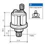 VDO Oil pressure bulb 25 Bar 1/8-27NPT Insulated poles OS2756401