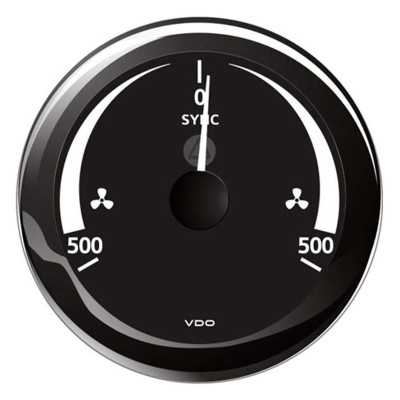 VDO ViewLine ±500 RPM Black Synchronizer Indicator 12/24V 85mm OS2758010