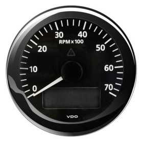 VDO ViewLine 7000 RPM Black Tachometer 12/24V 85mm OS2758004 VDO ViewLine 7000 RPM Black Tachometer 12/24V 85mm OS2758004