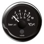 VDO ViewLine Black Engine oil pressure 10 bar/150psi 12/24V 52mm OS2759201