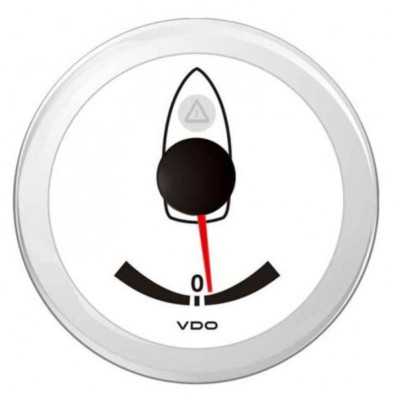 VDO ViewLine White Rudder angle indicator 3/180Ohm 12/24V 52mm OS2749501