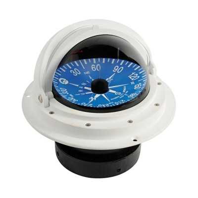 Riviera 4 recess fit compass with cover Blue flat dial White body OS2502815