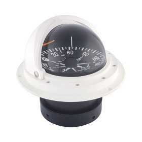 Riviera 4 recess fit compass with cover Flat Black dial White body OS2502813 Riviera 4 recess fit compass with cover Flat Black dial White body OS2502813