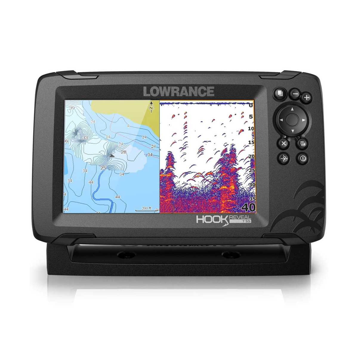 Lowrance HOOK Reveal 7 fishfinder/chartplotter 83/200 HDI & Basic Map  62120373