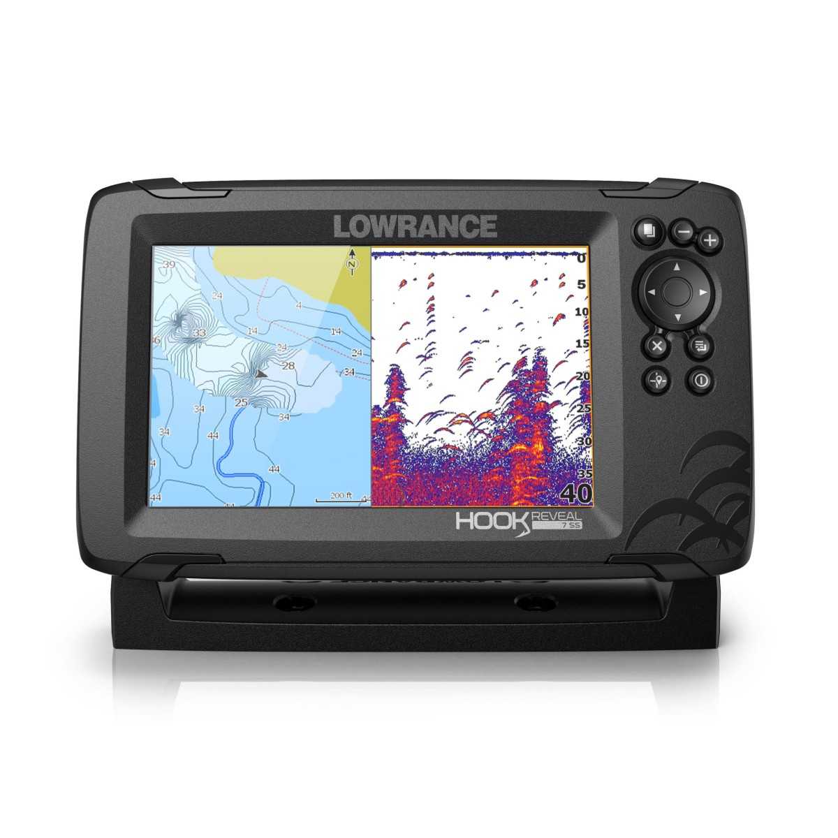 Lowrance HOOK Reveal 7 fishfinder/chartplotter 50/200 HDI & Basic Map ...