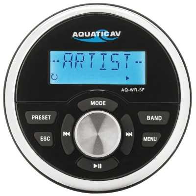 AQUATIC AV AQ-WR-5F Wired Remote Control 92mm IP65 for MP5 Stereo OS2954891