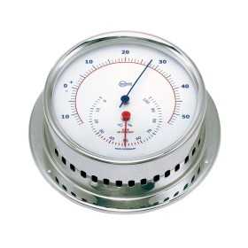 Barigo Sky Polished Stainless Steel Hygrometer Thermometer 110x32mm OS2898701 Barigo Sky Polished Stainless Steel Hygrometer Thermometer 110x32mm OS2898701