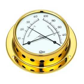 Barigo Tempo M Polished stamped plate Thermometer Hydrometer 110x32mm OS2898300 Barigo Tempo M Polished stamped plate Thermometer Hydrometer 110x32mm OS2898300