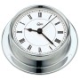 Barigo Regatta Chromed brass Quartz Clock 100x120mm White Dial OS2836501
