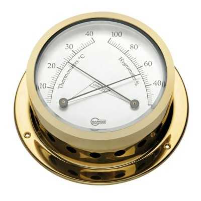 Barigo Star Golden-plated brass Hygrometer with thermometer 85/110mm OS2836203