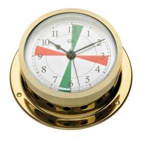 Barigo Star Golden-plated brass Clock with radio sectors 85/110mm OS2836200 Barigo Star Golden-plated brass Clock with radio sectors 85/110mm OS2836200