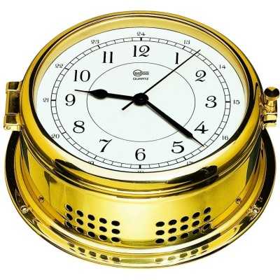 Barigo Polished brass Marine Quartz Clock 180x150mm OS2836103