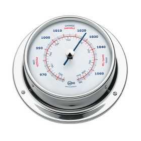 Barigo Sky Polished Stainless Steel Barometer 110x32mm OS2818700 Barigo Sky Polished Stainless Steel Barometer 110x32mm OS2818700