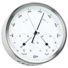 Barigo Steel Baro/Thermo/Hygrometer minimalist series 102x100x40mm OS2808001 Barigo Steel Baro/Thermo/Hygrometer minimalist series 102x100x40mm OS2808001