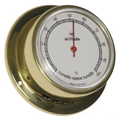Altitude 831 Polished brass Hygrometer 71xh29mm 57mm Dial OS2883103