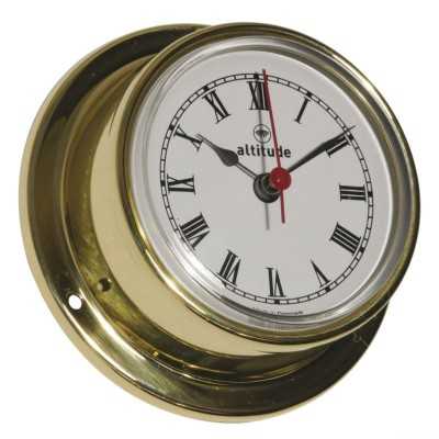 Altitude 831 Polished brass quartz Clock 71xh29mm 57mm Dial OS2883101