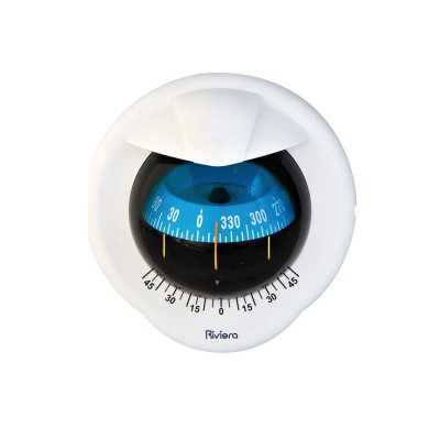 Riviera 4 Pegasus wall compass Blue dial White body OS2502015