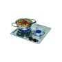 Polished Stainless Steel Burny 2 Flush-in Gas Stove 2 Burners 380x360mm MT1504550