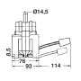 Double Action Self-priming Foot Pump Capacity 16 Lt/min Ports 14mm MT1830002