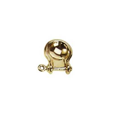 Polished Brass shackle-shaped ashtray 60x90mm MT5807018