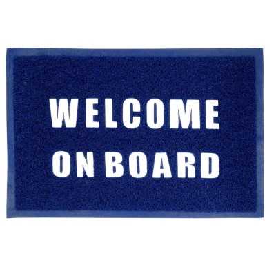 Tappeto d' ingresso Welcome on Board 60x40cm in PVC Blu N20115503633-5%