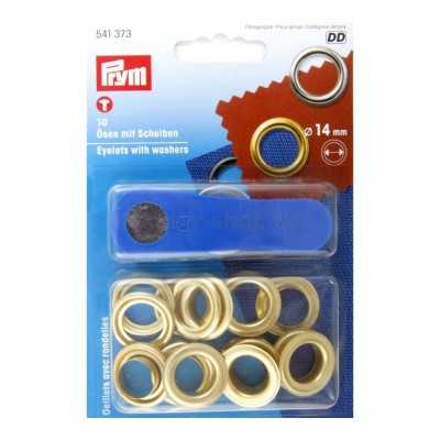 Yellow eyelets 14mm 10 piece pack N20543003379