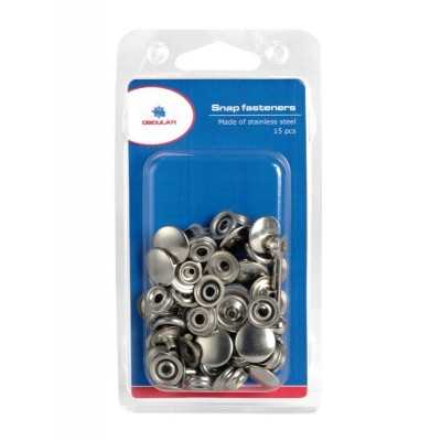 Snap fasteners made of stainless steel 15 pieces N20543003382