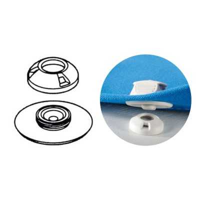 Perfix female snap fastener for fabric Blue colour 100 piece pack OS1044802