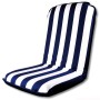 Comfort Seat stay-up cushion and chair White and Blue stripes 100x49x8mm OS2480101