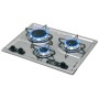 Can Stainless steel flush mount hob unit 3 burners 470x360mm OS501014