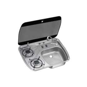 DOMETIC SMEV stainless steel hob 2 Burners Right skin 600x445x146mm OS5080341