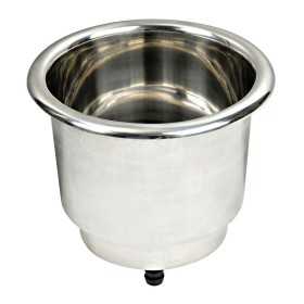 Portabicchieri in acciaio inox Delux con drenaggio 68mm OS4843001-0%