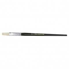 Belle Arti S.577 Number 2 flat brush in pure bristle and wooden handle N714470COL915 Belle Arti S.577 Number 2 flat brush in pure bristle and wooden handle N714470COL915