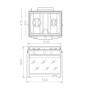 Cucina Compact TECHIMPEX Marinertwo 2 Fuochi + Forno OS5037000-33%