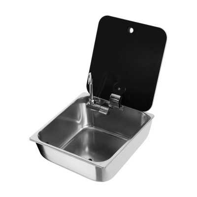 Sink with tinted glass lid 325x350mm OS5018745