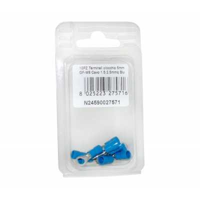 10PCS Pre-insulated blue ring terminal for Cable 1.5:2.5mmq BF-M5 N24590027571