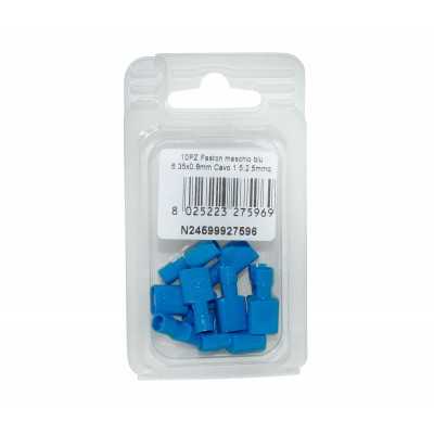 Faston blue male connector Tab 6.35x0,8mm Cable 1.5:2.5sqmm 10pcs N24599927596