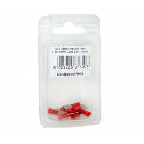 Faston red male connector Tab 6.35x0,8mm Cable 0.25:1.5sqmm 10pcs N24599927600 Faston red male connector Tab 6.35x0,8mm Cable 0.25:1.5sqmm 10pcs N24599927600