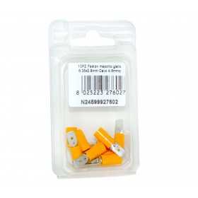 Faston yellow male connector Tab 6.35x0,8mm Cable 4:6sqmm 10pcs N24599927602 Faston yellow male connector Tab 6.35x0,8mm Cable 4:6sqmm 10pcs N24599927602