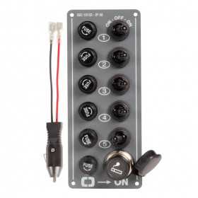Electric control panel 5 switches + lighter plug N50423701116